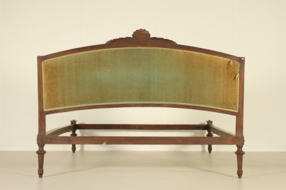 Cama marco, cama doble, neioclassico, 800, nogal, hecha en Italia, #antiquariato, #letti, #dimanoinmano