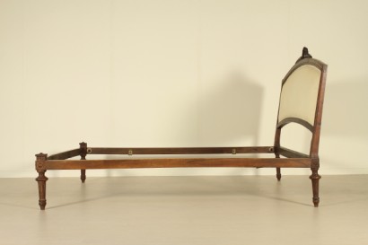 Cama marco, cama doble, neioclassico, 800, nogal, hecha en Italia, #antiquariato, #letti, #dimanoinmano