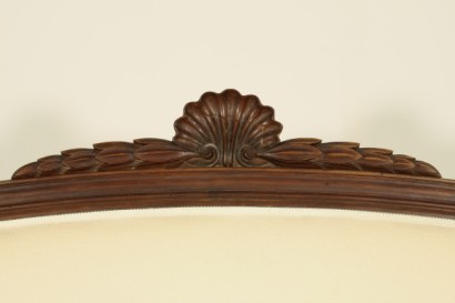 Cama marco, cama doble, neioclassico, 800, nogal, hecha en Italia, #antiquariato, #letti, #dimanoinmano