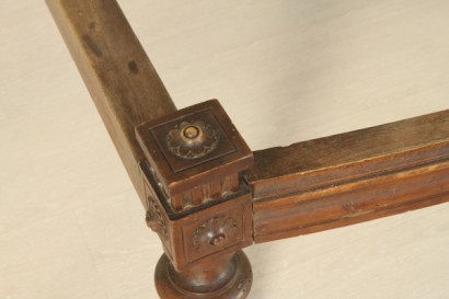 Cama marco, cama doble, neioclassico, 800, nogal, hecha en Italia, #antiquariato, #letti, #dimanoinmano