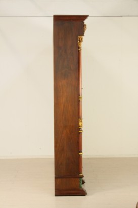 Bibliothek, Neo-Renaissance, 900, furnierte Holz, Nussbaum, hergestellt in Italien, #bottega, #mobiliinstile, #dimanoinmano