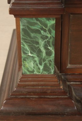 Bibliothek, Neo-Renaissance, 900, furnierte Holz, Nussbaum, hergestellt in Italien, #bottega, #mobiliinstile, #dimanoinmano