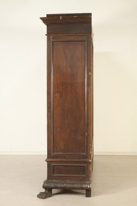 Schrank, 900, furniert Holz, Nussbaum, machte in Italien, #bottega, #neorinascimento, #dimanoinmano