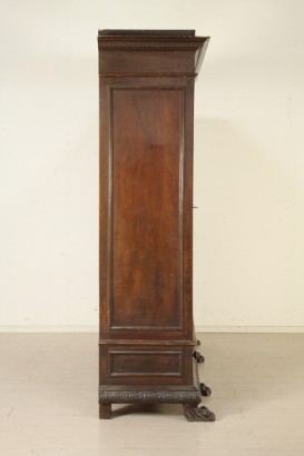 Schrank, 900, furniert Holz, Nussbaum, machte in Italien, #bottega, #neorinascimento, #dimanoinmano