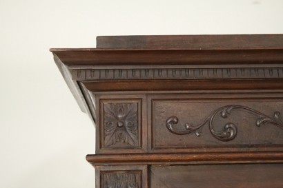 Schrank, 900, furniert Holz, Nussbaum, machte in Italien, #bottega, #neorinascimento, #dimanoinmano