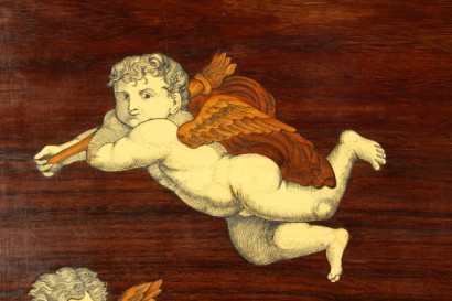 Eingelegtes Tabelle, Poseidon, Amphitrite, neoklassischen Art, 700, #antiquariato, #oggettistica, #dimanoinmano