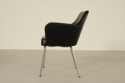 Stühle, arflex, 50er, 60er, Polsterung, Kunstleder, verchromtes Metall, #modern, #Stühle, # {* $ 0 $ *}