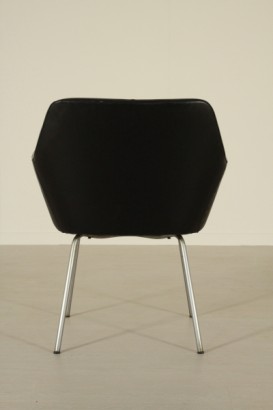 Stühle, arflex, 50er, 60er, Polsterung, Kunstleder, verchromtes Metall, #modern, #Stühle, # {* $ 0 $ *}