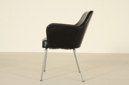 Stühle, arflex, 50er, 60er, Polsterung, Kunstleder, Metall verchromt, #modern, #Stühle, # {* $ 0 $ *}