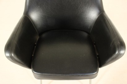 Stühle, arflex, 50er, 60er, Polsterung, Kunstleder, Metall verchromt, #modern, #Stühle, # {* $ 0 $ *}