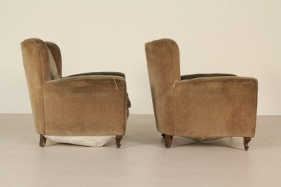 Sessel, hergestellt in Italien, samt, #modernariato, #poltrone, #dimanoinmano