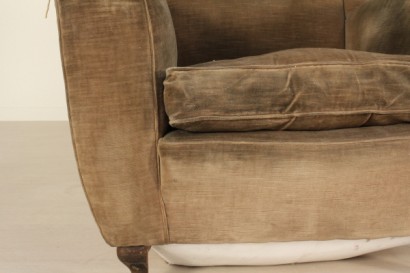 Sessel, hergestellt in Italien, samt, #modernariato, #poltrone, #dimanoinmano