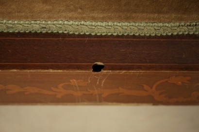 Sessel, Charles X, 900, hergestellt in Italien, Nussbaum, Ahorn, #bottega, #mobiliinstile, #dimanoinmano