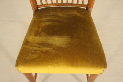 Stühle, 50 Jahre, hergestellt in Italien, Kirschblüten, samt, #modernariato, #sedie, #dimanoinmano