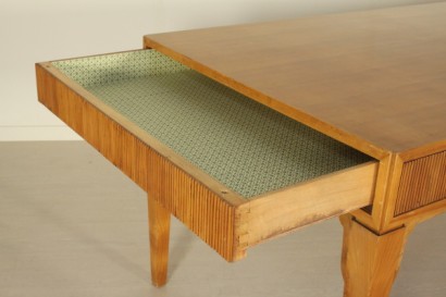 Tisch, furnierte 50Jahren hergestellt in Italien, Holz, Massivholz, Kirsche, #modernariato, #tavoli, #dimanoinmano