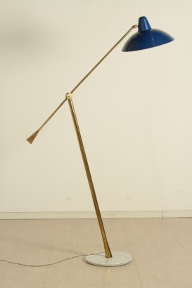 Lampe, 50 Jahre, hergestellt in Italien, Messing, Aluminium, Marmor, #modernariato, #illuminazione, #dimanoinmano