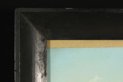 Gouache, Papier, Berge, Comer See, Villa Carlotta, 800, #arte, #pitturaantica, #dimanoinmano