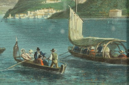 Gouache, Papier, 800, kurze Entfernung vom Bellagio, Villa Carlotta, #arte, #pitturaantica, #dimanoinmano