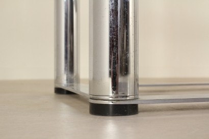 Bibliothek, hergestellt in Italien, Glas, Metall Rauch, #mobilio, #modernariato, #dimanoinmano