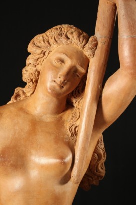 Coppia di statue in terracotta