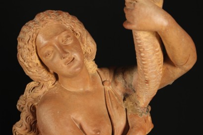 Coppia di statue in terracotta