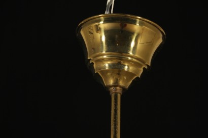 lampadario, anni 50, arredoluce, ottone, #modernariato, #illuminazione, #dimanoinmano