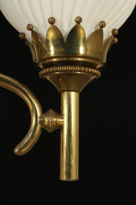 lampadario, anni 50, arredoluce, ottone, #modernariato, #illuminazione, #dimanoinmano