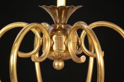 lampada, anni 50, ottone, alluminio, made in italy, #modernariato, #illuminazione, #dimanoinmano