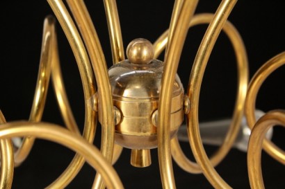 lampada, anni 50, ottone, alluminio, made in italy, #modernariato, #illuminazione, #dimanoinmano