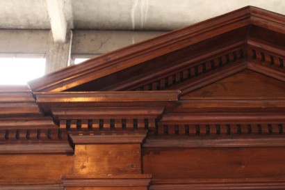 Biblioteca, siglo XX, nuez, hecha en Italia, #bottega, #neoriscimento, #dimanoinmano