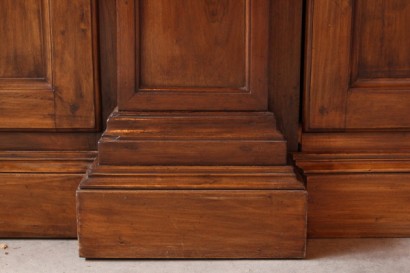 Biblioteca, siglo XX, nuez, hecha en Italia, #bottega, #neoriscimento, #dimanoinmano