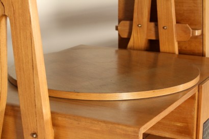 Bibliothèque, 50 ans, fabriqués en Italie, plaqué bois, cerisier, acajou, #modernariato, #mobilio, #dimanoinmano