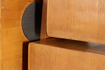 Bibliothèque, 50 ans, fabriqués en Italie, plaqué bois, cerisier, acajou, #modernariato, #mobilio, #dimanoinmano