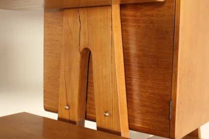 Bibliothèque, 50 ans, fabriqués en Italie, plaqué bois, cerisier, acajou, #modernariato, #mobilio, #dimanoinmano