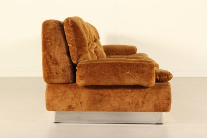 sofa, 70s, velvet, metal, #modern, # sofas, # {* $ 0 $ *}