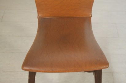 Stühle, hergestellt in Italien, Kunstleder, Rosenholz, Buche, #modernariato, #sedie, #dimanoinmano