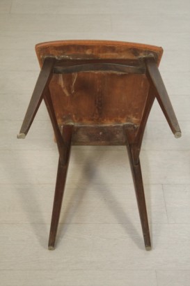 Stühle, hergestellt in Italien, Kunstleder, Rosenholz, Buche, #modernariato, #sedie, #dimanoinmano