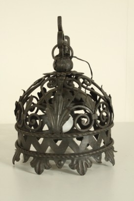 Lampadario ferro battuto