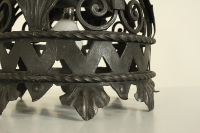 Lampadario ferro battuto