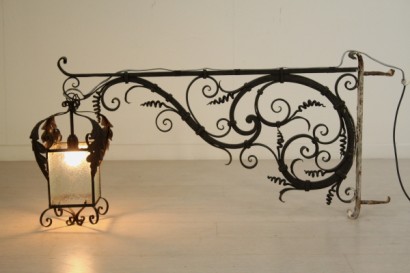 Lampadario ferro battuto