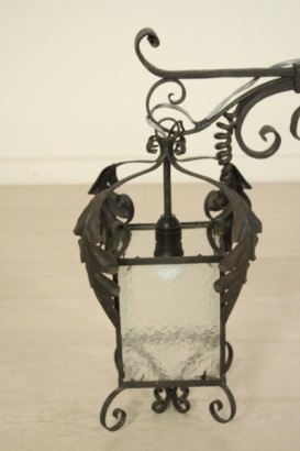Lampadario ferro battuto