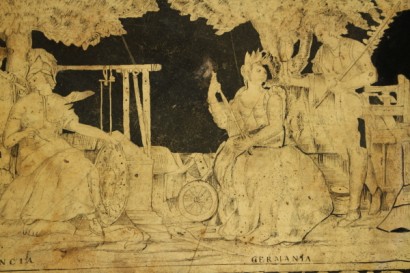 Stuckmarmor top, Barock, 600, Emilia, Rohrglanzgras, #antiquariato, #altrimobili, #dimanoinmano