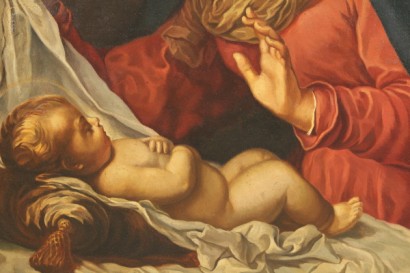 siglo XX arte, 900, 1930, años 30 del siglo XX, Cesare Cantoni, madonna y el niño, Carlo Dolci, aceite pinturas, Virgen María, Jesús, María, #arte, #novecento, #dimanoinmano