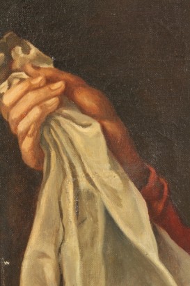 siglo XX arte, 900, 1930, años 30 del siglo XX, Cesare Cantoni, madonna y el niño, Carlo Dolci, aceite pinturas, Virgen María, Jesús, María, #arte, #novecento, #dimanoinmano