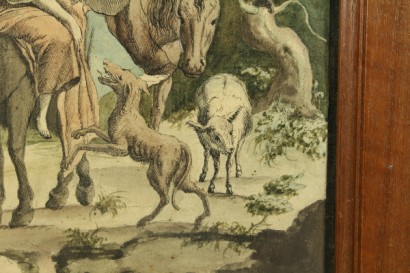 Paisaje con escena pastoral