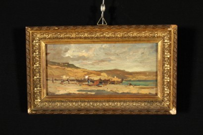 Playa con las figuras de Charles Follini
