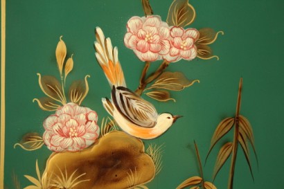 Bar cabinet with chinoiserie