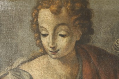 art, dix-septième et dix-huitième siècles, huile peintures, John s. Jean-Baptiste avec l'agneau, Ecce Agnus Dei, toile peintures, art ancien, peinture, peinture, #dimanoinmano, #arte, #pitturaantica, #EcceAgnusDei