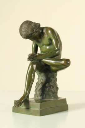 antiques, bronzes, antique bronze, Lo Spinario, mid-20th century, #antiques, #bronzi, #bronzoantico, #lospinario, # meta900