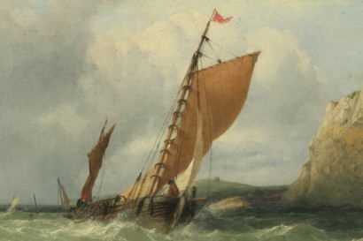 Marina con barche di pescatori